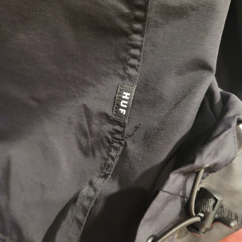 Huf Black Hooded Anorak Jacket View 5
